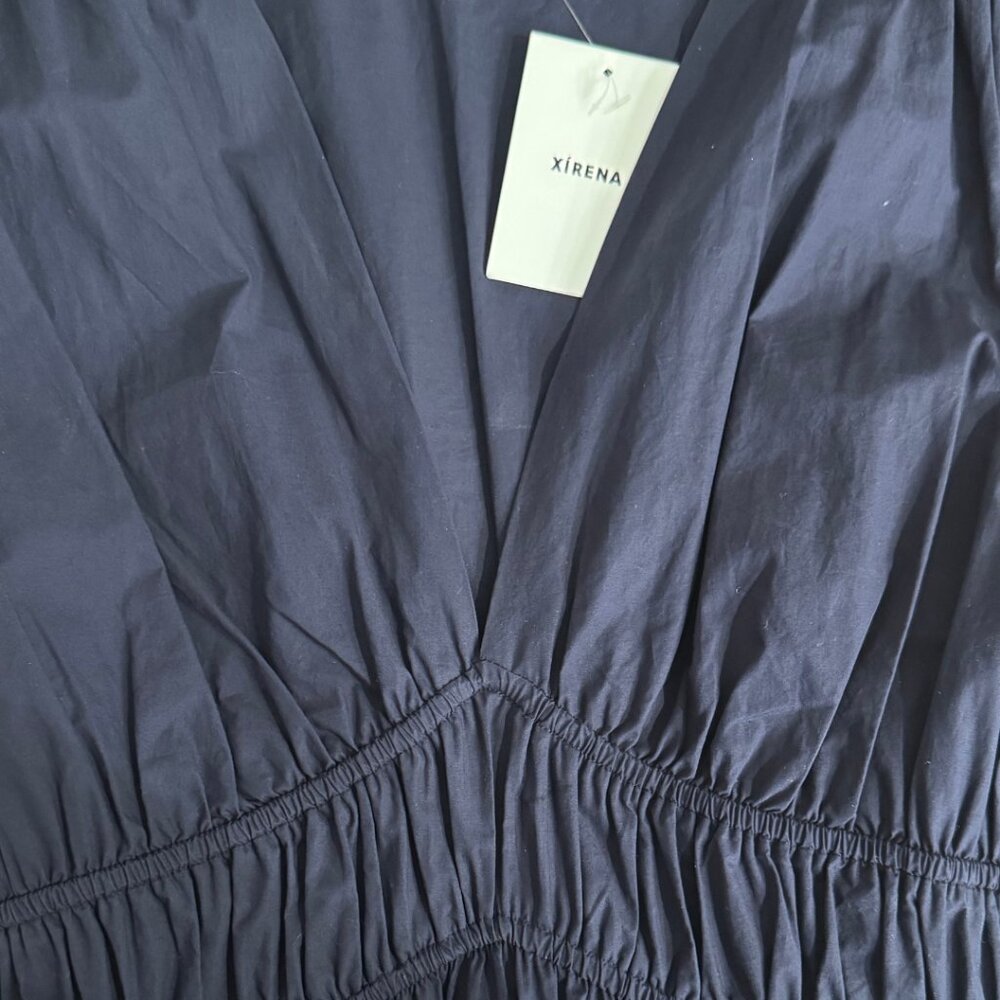 NWT Xirena CYRA Midi Dress in Darkest Navy Size L - Picture 6 of 7